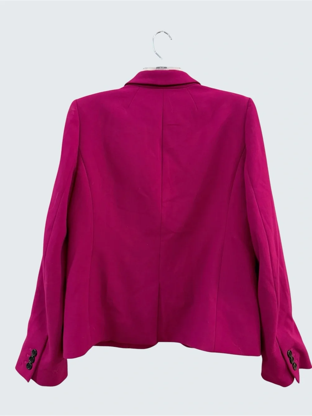J Crew fushcia double button lined blazer